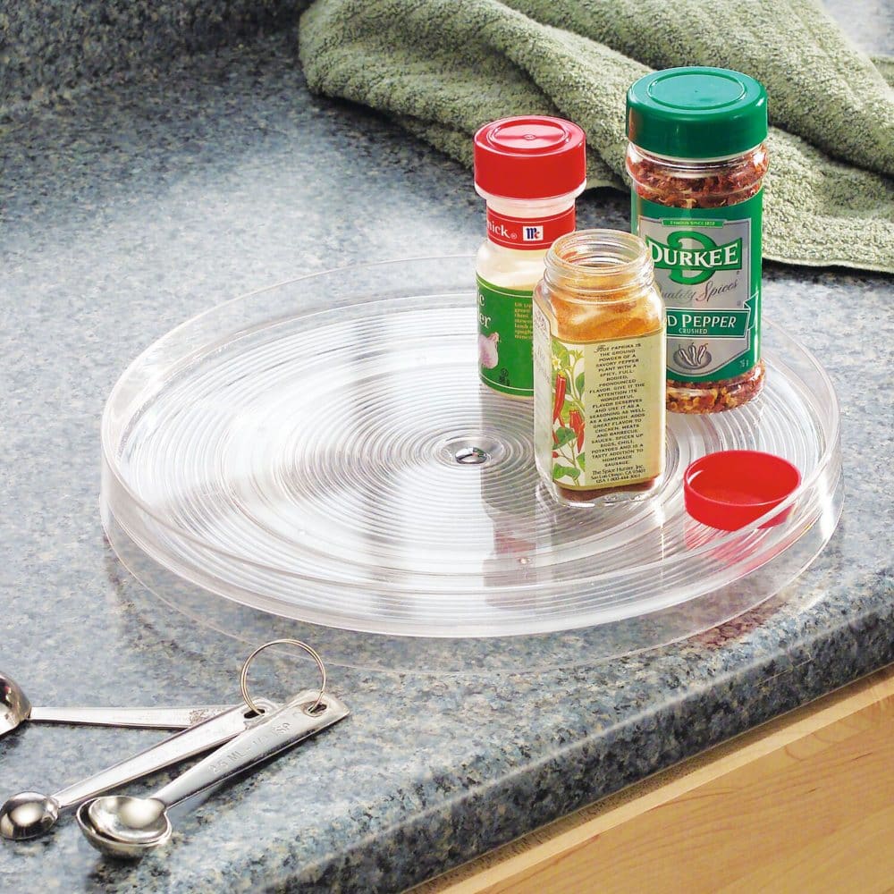 iDesign 2-Piece 11 Clear Turntable Lazy Susan Organizers - Food Storage & Kitchen Organization - iDesign