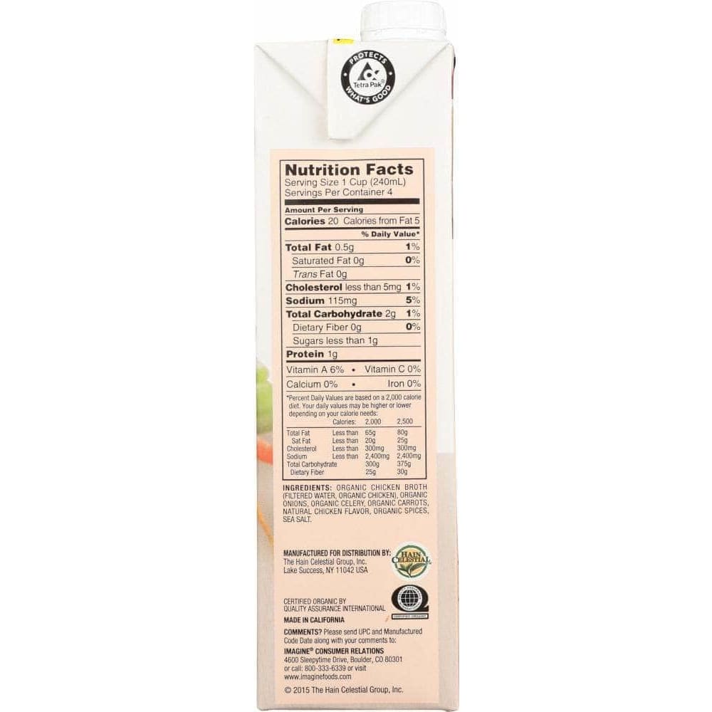 Imagine Foods Imagine Organic Low Sodium Free Range Chicken Broth, 32 oz