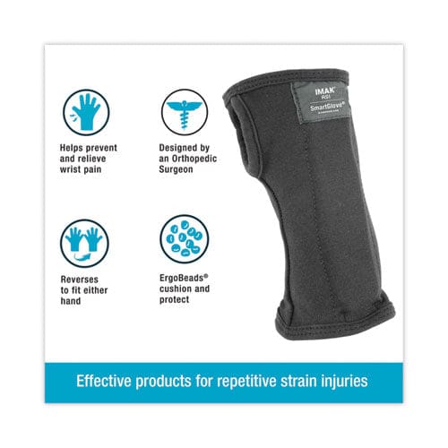 IMAK RSI Smartglove Wrist Wrap Small Fits Hands Up To 3.25 Wide Black - Janitorial & Sanitation - IMAK® RSI