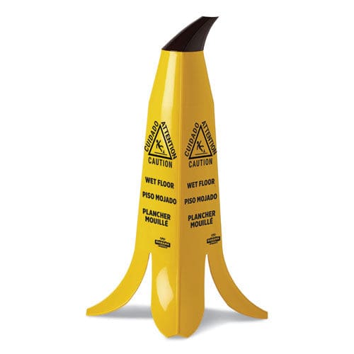 Impact Banana Wet Floor Cones 14.25 X 14.25 X 36.75 Yellow/brown/black - Janitorial & Sanitation - Impact®