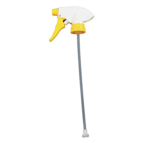 Impact Chemical Resistant Trigger Sprayer 9.88 Tube Fits 32 Oz Bottles Yellow/white 24/carton - School Supplies - Impact®