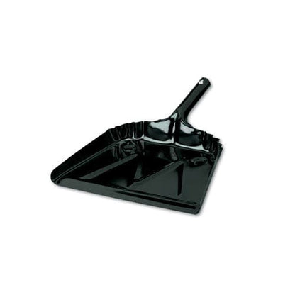 Impact Heavy-duty Commercial Dust Pan 16 X 15.5 5.38 Handle 20-gauge Steel Black - Janitorial & Sanitation - Impact®