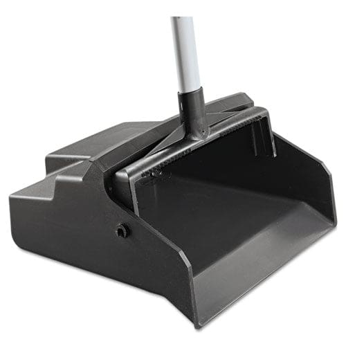 Impact Lobbymaster Plastic Dust Pan 12w X 37h Plastic Black Pan/white Handle - Janitorial & Sanitation - Impact®