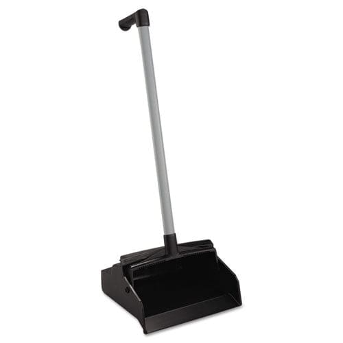 Impact Lobbymaster Plastic Lobby Dustpan 12w X 32h Plastic Black Pan/white Handle 6/carton - Janitorial & Sanitation - Impact®