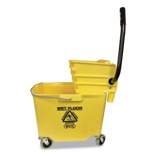 Impact Side-press Squeeze Wringer/plastic Bucket Combo 12 To 32 Oz Yellow - Janitorial & Sanitation - Impact®