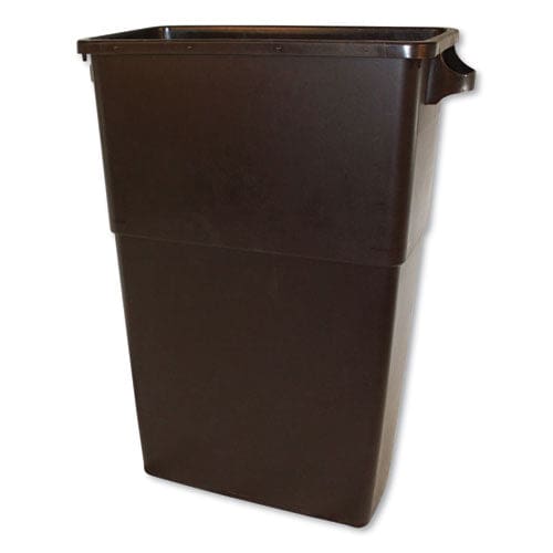Impact Thin Bin Containers 23 Gal Polyethylene Brown - Janitorial & Sanitation - Impact®