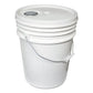 Impact Utility Bucket With Lid 5 Gal Polyethylene White 11.25 Dia - Janitorial & Sanitation - Impact®