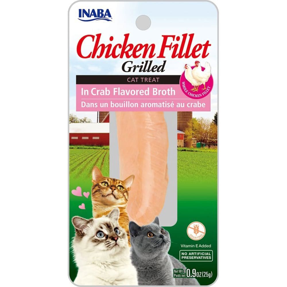 Inaba Cat Grill Fil Chickn-Crab Broth 0.9Oz-6Ct - Pet Supplies - Inaba