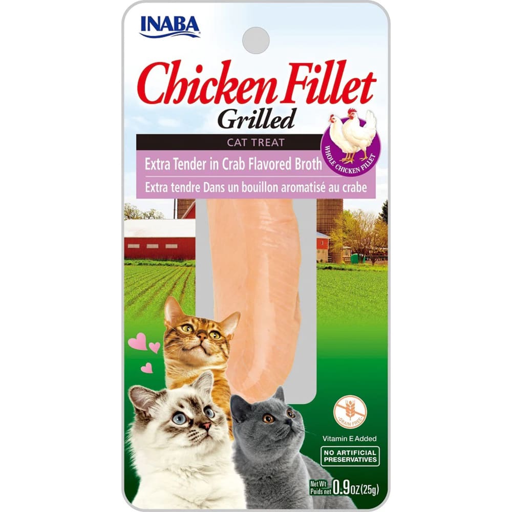 Inaba Cat Grill Fil Xtnder Chkn-Crab Broth.9Oz-6Ct - Pet Supplies - Inaba