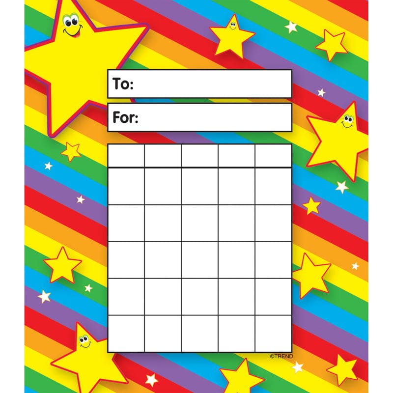 Incentive Pad Stars (Pack of 10) - Incentive Charts - Trend Enterprises Inc.