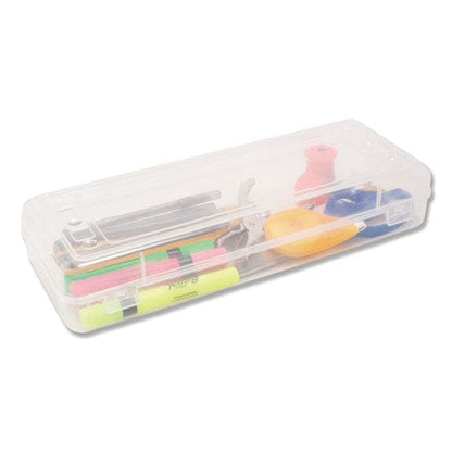 Innovative Storage Designs Stretch Art Box Polypropylene 13.25 X 5 X 2.3 Clear - School Supplies - Innovative Storage Designs