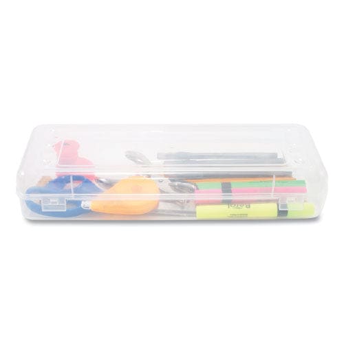 Innovative Storage Designs Stretch Art Box Polypropylene 13.25 X 5 X 2.3 Clear - School Supplies - Innovative Storage Designs