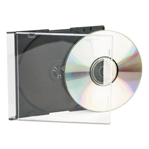 Innovera Cd/dvd Slim Jewel Cases Clear/black 25/pack - Technology - Innovera®