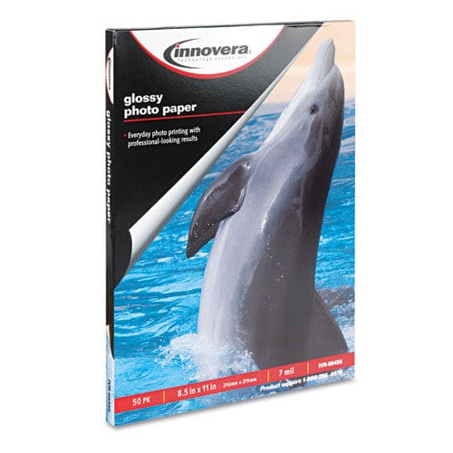 Innovera Glossy Photo Paper 7 Mil 8.5 X 11 Glossy White 50/pack - School Supplies - Innovera®