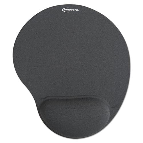 Innovera Mouse Pad With Fabric-covered Gel Wrist Rest 10.37 X 8.87 Black - Technology - Innovera®