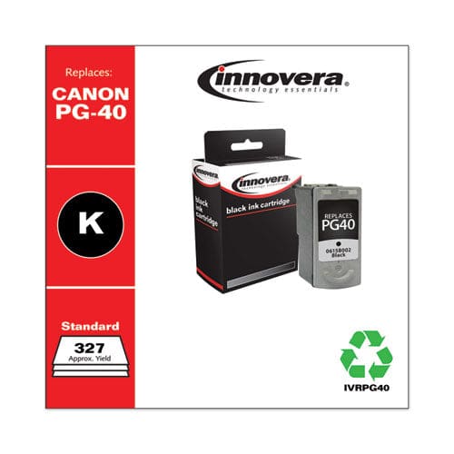 Innovera Remanufactured Black Ink Replacement For Pg-40 (0615b002) 327 Page-yield - Technology - Innovera®