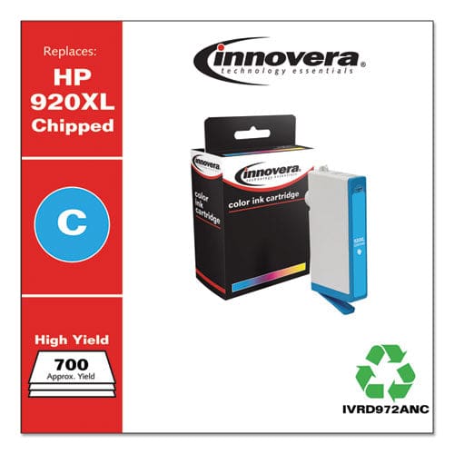 Innovera Remanufactured Cyan High-yield Ink Replacement For 920xl (cd972an) 700 Page-yield - Technology - Innovera®