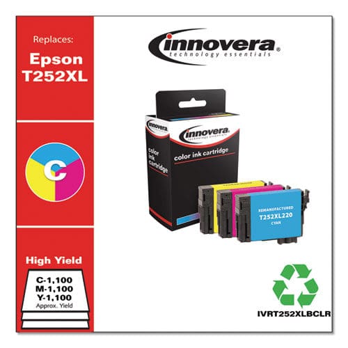 Innovera Remanufactured Cyan/magenta/yellow High-yield Ink Replacement For T252xl (t252xl220/320/420) 1,100 Page-yield - Technology -