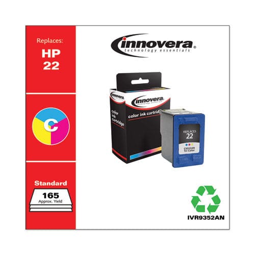 Innovera Remanufactured Tri-color Ink Replacement For 22 (c9352an) 165 Page-yield - Technology - Innovera®