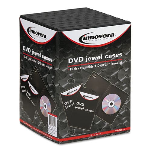 Innovera Standard Dvd Case Black 10/pack - Technology - Innovera®