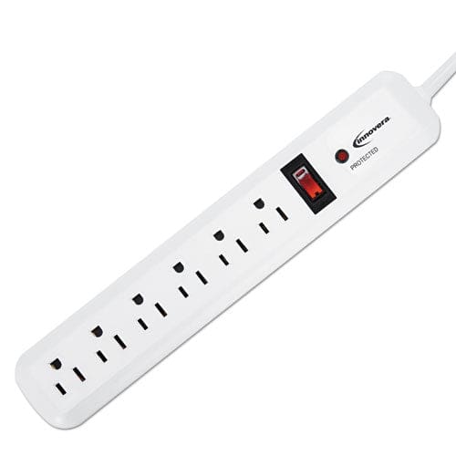 Innovera Surge Protector 6 Ac Outlets 4 Ft Cord 540 J White - Technology - Innovera®