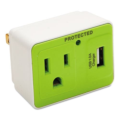 Innovera Surge Protector 6 Ac Outlets/2 Usb Ports 6 Ft Cord 1,080 J White - Technology - Innovera®