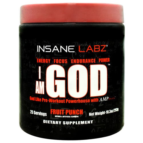 Insane Labz I Am God Fruit Punch 25 servings - Insane Labz