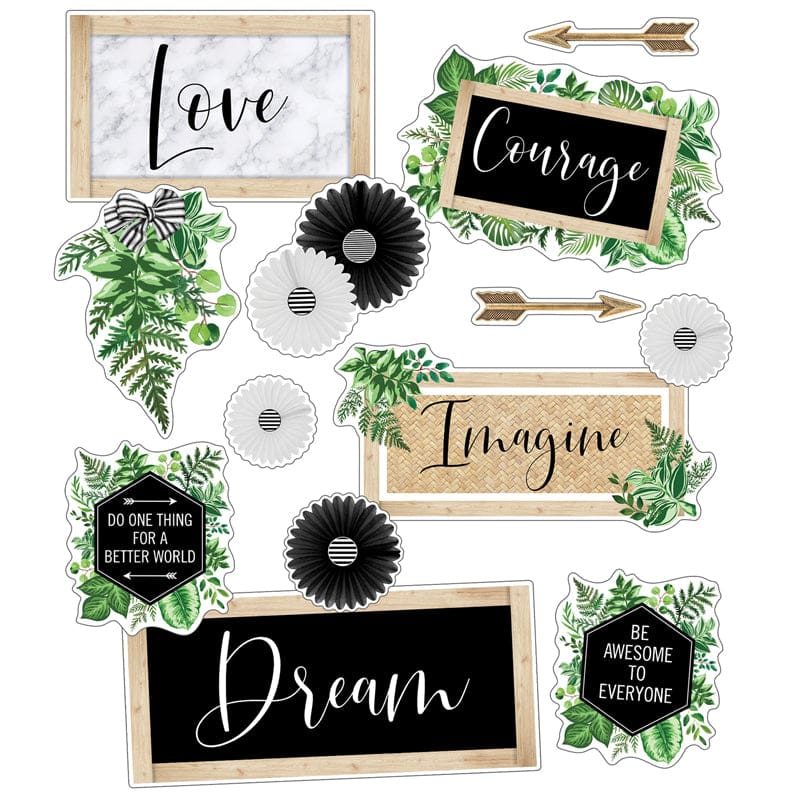 Inspirational Signs Mini Bb St Simply Boho (Pack of 6) - Classroom Theme - Carson Dellosa Education