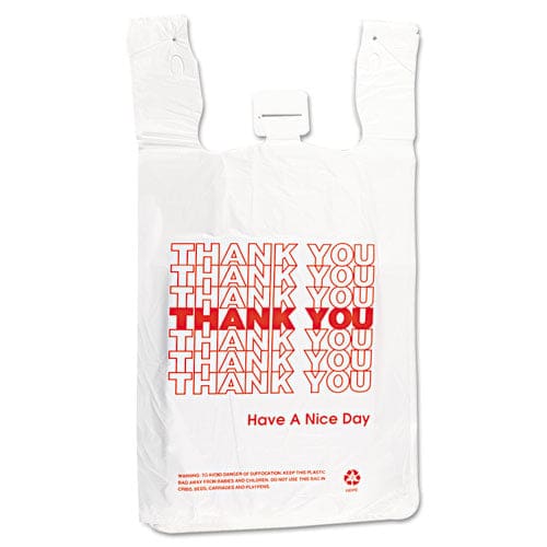 Inteplast Group Hdpe T-shirt Bags 14 Microns 12 X 23 White 500/carton - Food Service - Inteplast Group