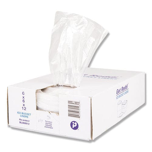 Inteplast Group Ice Bucket Liner Bags 3 Qt 0.24 Mil 12 X 12 Clear 1,000/carton - Food Service - Inteplast Group