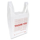 Inteplast Group thank You Handled T-shirt Bag 0.167 Bbl 12.5 Microns 11.5 X 21 White 900/carton - Food Service - Inteplast Group