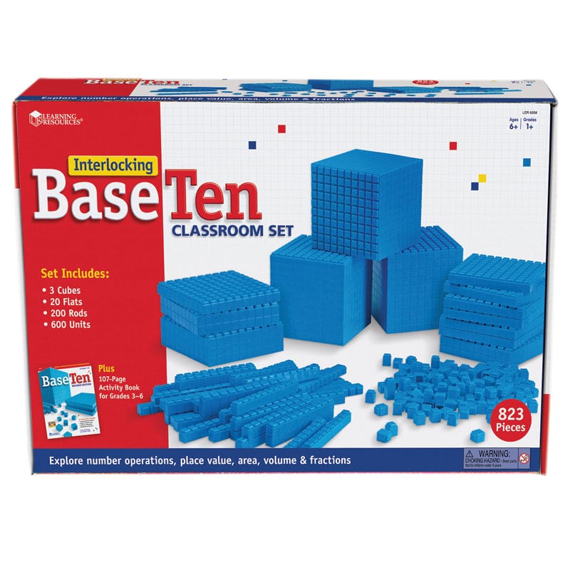 Interlocking Base Ten Class Set - Base Ten - Learning Resources