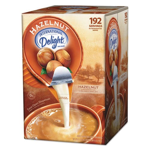 International Delight Flavored Liquid Non-dairy Coffee Creamer Hazelnut 0.4375 Oz Cup 48/box - Food Service - International Delight®