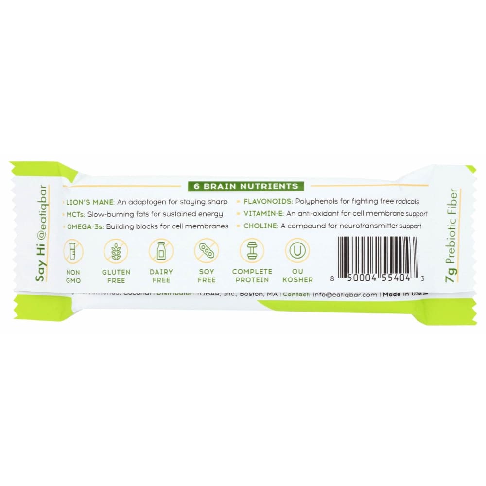 IQ BAR Grocery > Nutritional Bars IQ BAR: Matcha Chai Bar, 1.6 oz