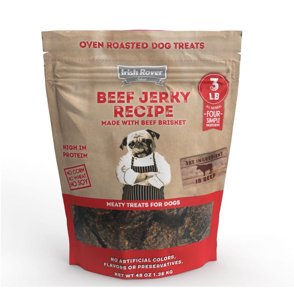 Irish Rover Beef Jerky Recipe Meaty Dog Treats (3 lbs.) - New Grocery & Household - Irish Rover