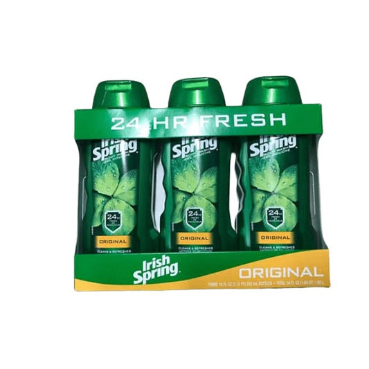 Irish Spring Body Wash for Men, Original, 3 pk./18 oz. - ShelHealth.Com