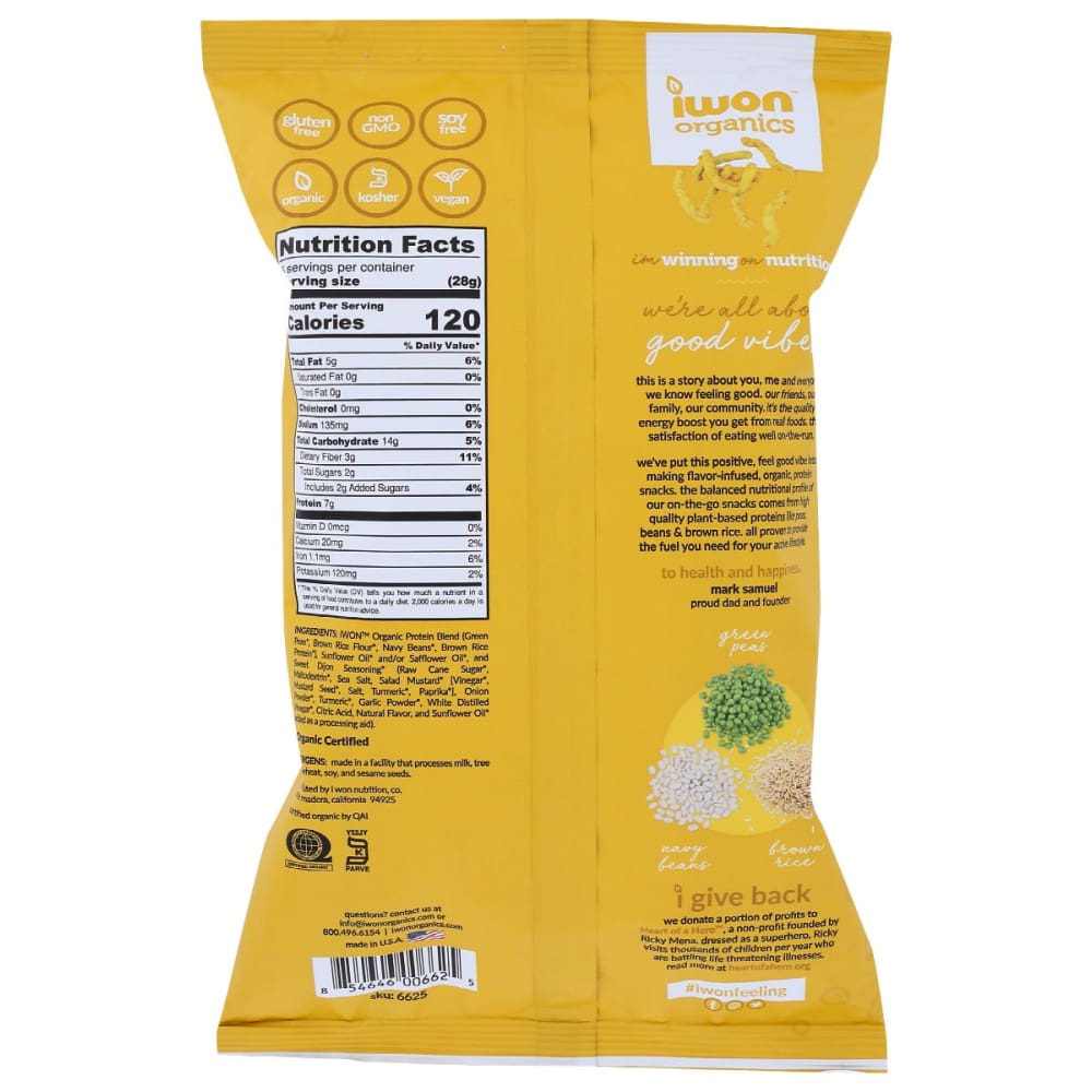 IWON ORGANICS: Sweet Dijon Protein Stix 5 oz - Grocery > Snacks - IWON ORGANICS