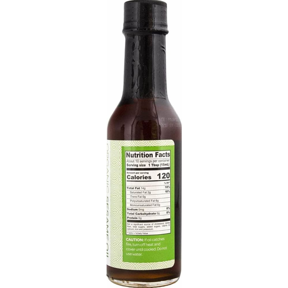 J BASKET Grocery > Pantry > Condiments J BASKET: Organic Sesame OIl, 5 fo