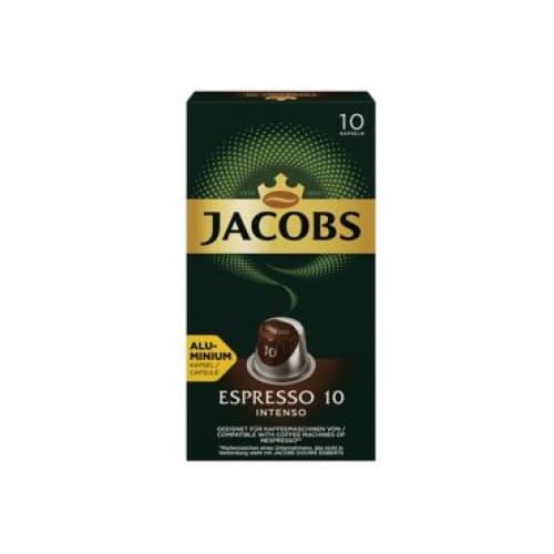 Jacobs Espresso 10 Intenso Nespresso Capsules 10 pcs. - Jacobs