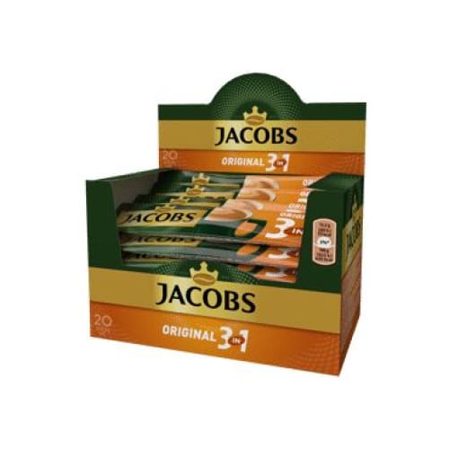 Jacobs Original 3 in 1 Instant Coffee Packs 20 pcs. - Jacobs