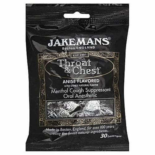 JAKEMANS Jakemans Lozenge Throat And Chest Anise Menthol, 24 Pc