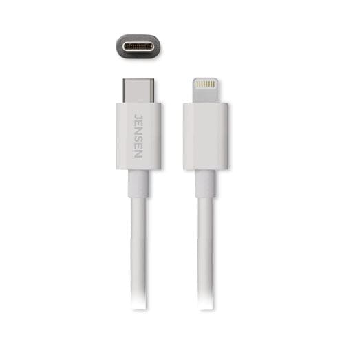 JENSEN Usb-c To Lightning Cable 3 Ft White - Technology - JENSEN®