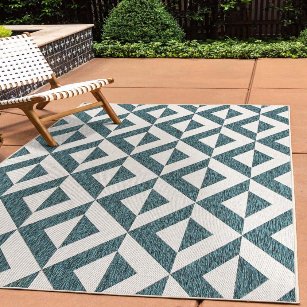 Jill Zarin Napa Outdoor Rug Teal - Outdoor Rugs - Jill Zarin