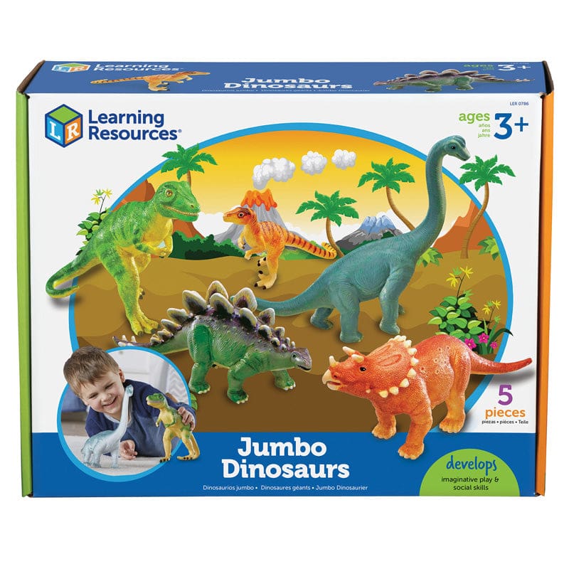 Jumbo Dinosaurs Set Of 5 - Animals - Learning Resources