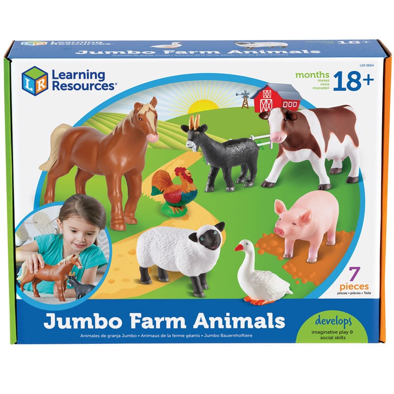 Jumbo Farm Animals - Animals - Learning Resources