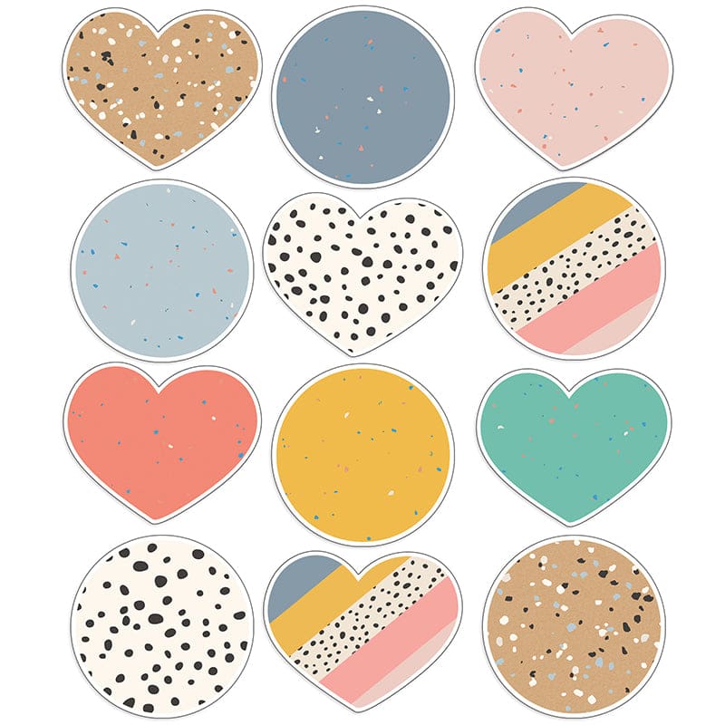 Jumbo Hearts & Dots Cut Outs We Belong (New Item With Future Availability Date) (Pack of 8) - Accents - Carson Dellosa Education