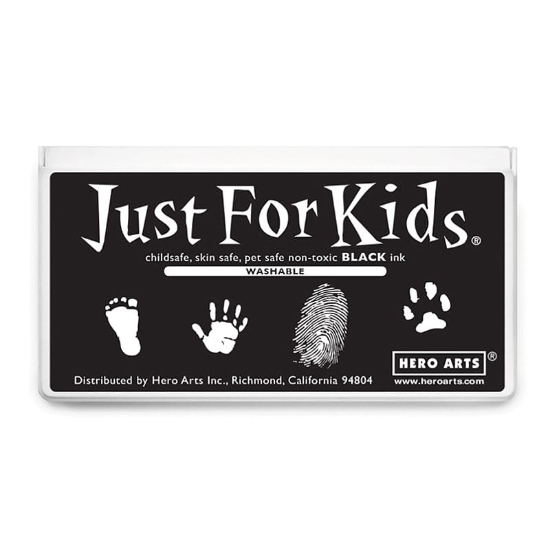 Jumbo Just For Kids Stamp Pad Black (Pack of 6) - Stamps & Stamp Pads - Hero Arts