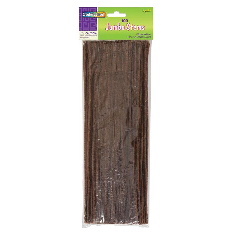 Jumbo Stems Brown 100 Pieces (Pack of 12) - Chenille Stems - Dixon Ticonderoga Co - Pacon
