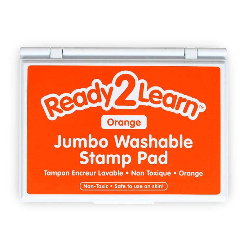 Jumbo Washable Stamp Pad Orange (Pack of 3) - Stamps & Stamp Pads - Learning Advantage