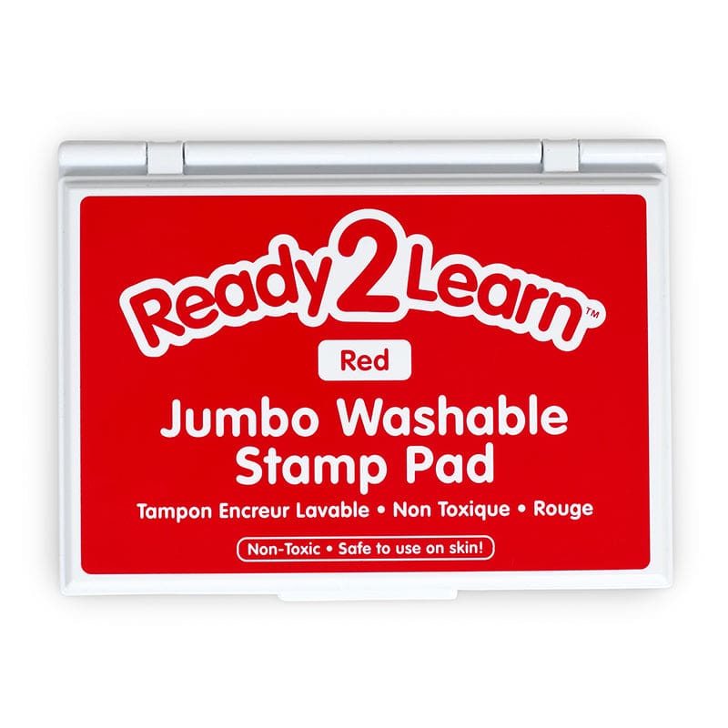 Jumbo Washable Stamp Pad Red (Pack of 3) - Stamps & Stamp Pads - Learning Advantage